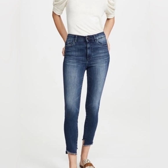 DL1961 Farrow Skinny High Rise Instasculpt Ankle Jeans - Size 24 - Picture 1 of 11